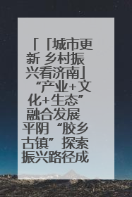 「城市更新 乡村振兴看济南」“产业+文化+生态”融合发展 平阴“胶乡古镇”探索振兴路径成效显著