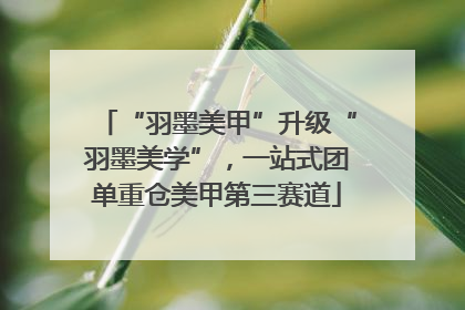 “羽墨美甲”升级“羽墨美学”，一站式团单重仓美甲第三赛道