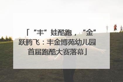 “丰”娃酷跑，“金”跃腾飞：丰金博苑幼儿园首届跑酷大赛落幕