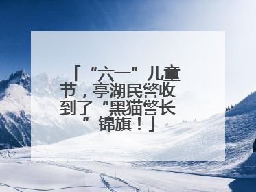 “六一”儿童节，亭湖民警收到了“黑猫警长”锦旗！