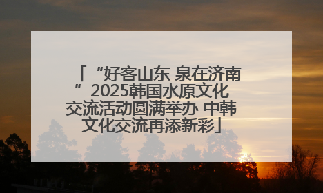 “好客山东 泉在济南”2025韩国水原文化交流活动圆满举办 中韩文化交流再添新彩