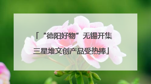 “德阳好物”无锡开集 三星堆文创产品受热捧