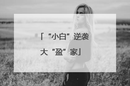 “小白”逆袭大“盈”家