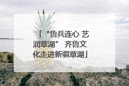 “鲁兵连心 艺润草湖” 齐鲁文化走进新疆草湖