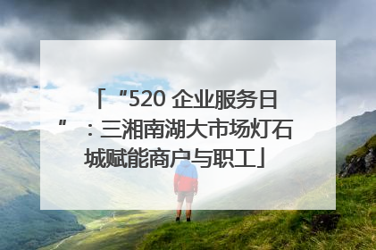 “520 企业服务日”：三湘南湖大市场灯石城赋能商户与职工