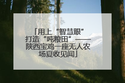 用上“智慧眼” 打造“吨粮田”——陕西宝鸡一座无人农场夏收见闻