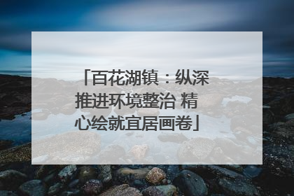 百花湖镇：纵深推进环境整治 精心绘就宜居画卷