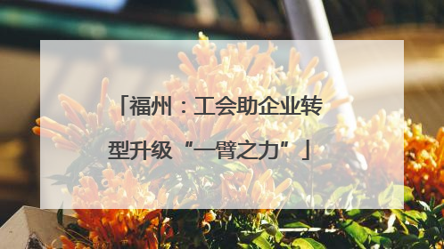 福州：工会助企业转型升级“一臂之力”