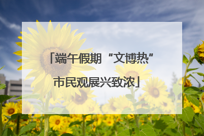 端午假期“文博热” 市民观展兴致浓