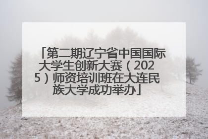第二期辽宁省中国国际大学生创新大赛（2025）师资培训班在大连民族大学成功举办