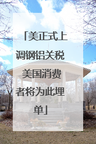 美正式上调钢铝关税 美国消费者将为此埋单