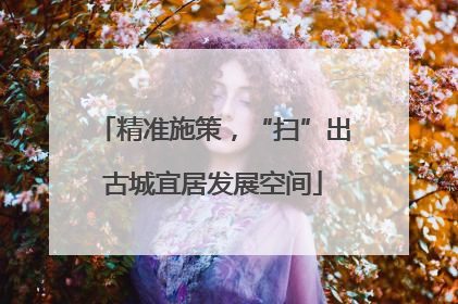 精准施策，“扫”出古城宜居发展空间