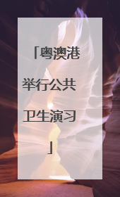 粤澳港举行公共卫生演习