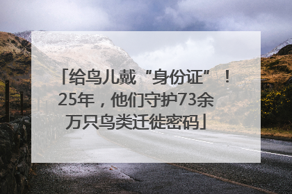 给鸟儿戴“身份证”！25年，他们守护73余万只鸟类迁徙密码