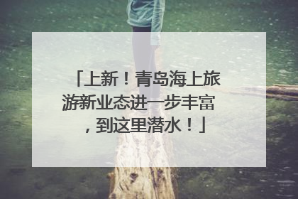 上新！青岛海上旅游新业态进一步丰富，到这里潜水！