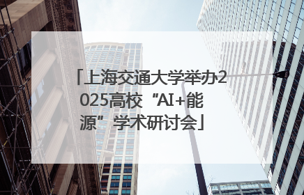上海交通大学举办2025高校“AI+能源”学术研讨会