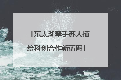东太湖牵手苏大描绘科创合作新蓝图