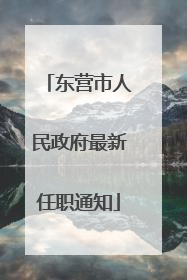 东营市人民政府最新任职通知