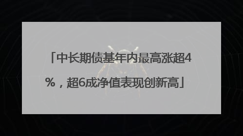 中长期债基年内最高涨超4%，超6成净值表现创新高