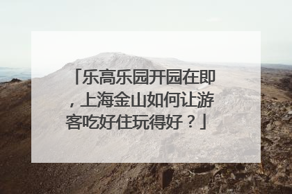 乐高乐园开园在即，上海金山如何让游客吃好住玩得好？