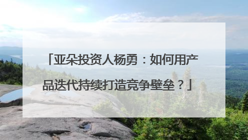 亚朵投资人杨勇：如何用产品迭代持续打造竞争壁垒？