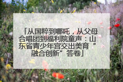 从国粹到哪吒，从父母合唱团到福利院童声：山东省青少年宫交出美育“融合创新”答卷