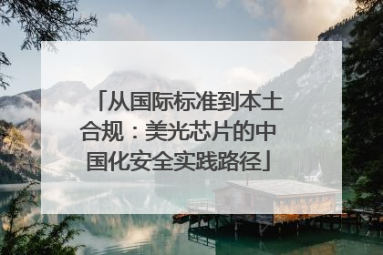 从国际标准到本土合规：美光芯片的中国化安全实践路径