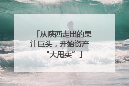 从陕西走出的果汁巨头，开始资产“大甩卖”