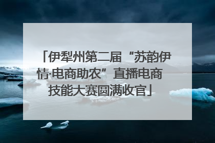伊犁州第二届“苏韵伊情·电商助农”直播电商技能大赛圆满收官