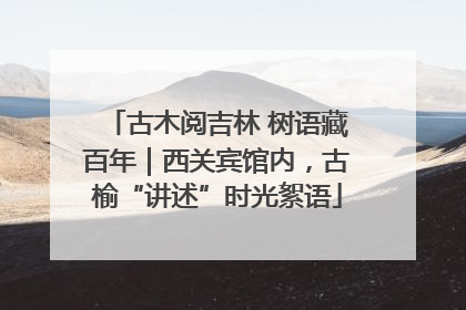 古木阅吉林 树语藏百年｜西关宾馆内，古榆“讲述”时光絮语