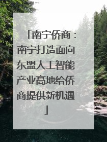 南宁侨商：南宁打造面向东盟人工智能产业高地给侨商提供新机遇