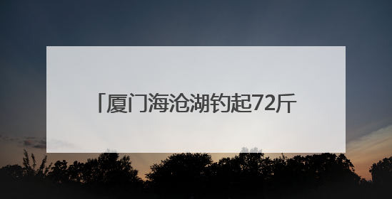 厦门海沧湖钓起72斤石斑鱼！2米深的人工湖为何有这么大的鱼？