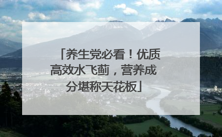 养生党必看！优质高效水飞蓟，营养成分堪称天花板