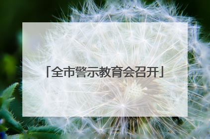 全市警示教育会召开