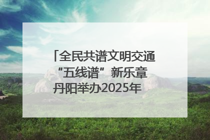 全民共谱文明交通“五线谱”新乐章 丹阳举办2025年“文明交通 同心同行”主题宣传活动