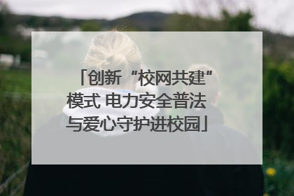 创新“校网共建”模式 电力安全普法与爱心守护进校园
