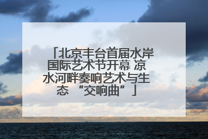 北京丰台首届水岸国际艺术节开幕 凉水河畔奏响艺术与生态 “交响曲”