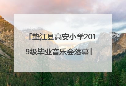 垫江县高安小学2019级毕业音乐会落幕