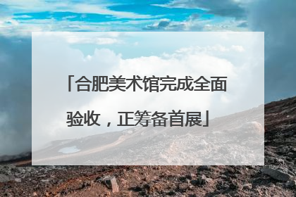 合肥美术馆完成全面验收，正筹备首展