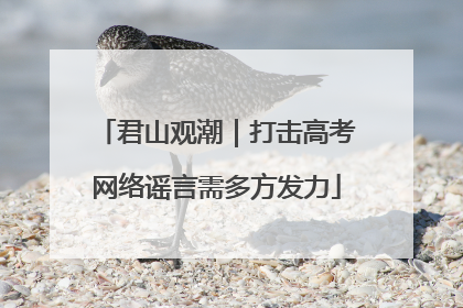君山观潮｜打击高考网络谣言需多方发力