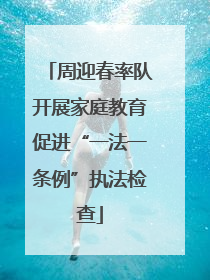 周迎春率队开展家庭教育促进“一法一条例”执法检查