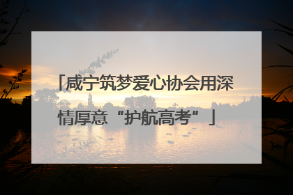 咸宁筑梦爱心协会用深情厚意“护航高考”