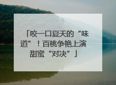 咬一口夏天的“味道”！百桃争艳上演甜蜜“对决”