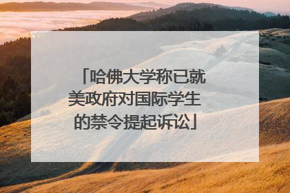 哈佛大学称已就美政府对国际学生的禁令提起诉讼