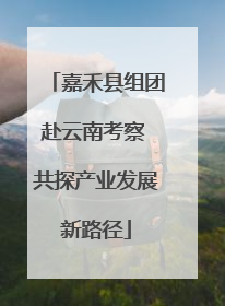 嘉禾县组团赴云南考察 共探产业发展新路径