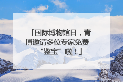 国际博物馆日，青博邀请多位专家免费“鉴宝”啦！