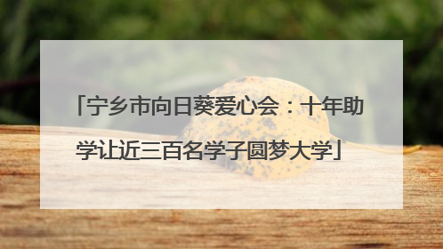 宁乡市向日葵爱心会：十年助学让近三百名学子圆梦大学