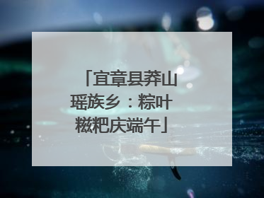 宜章县莽山瑶族乡：粽叶糍粑庆端午