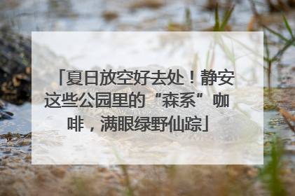 夏日放空好去处！静安这些公园里的“森系”咖啡，满眼绿野仙踪