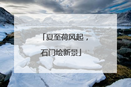 夏至荷风起，石门绘新景